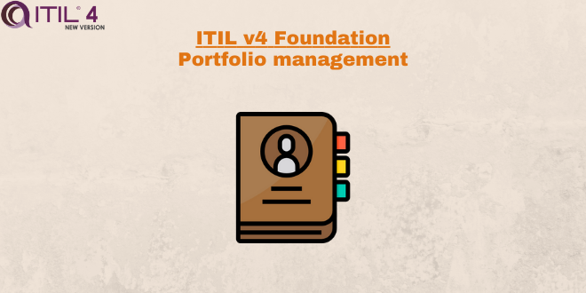 Practice – Portfolio management – ITILv4