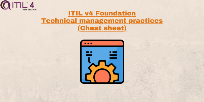 Technical Management Practices (cheatsheet) – ITILv4